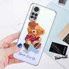 Brand Fashion Bear Phone Case for Xiaomi Redmi Note 11 10 Pro 9 K40 8 7 9S 11T 10S 8T 9A 9C 9T 11S 10C Note 11 Silicone Funda