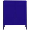 Storage Cabinet Navy Blue 80 x 35 x 101.5 cm Steel