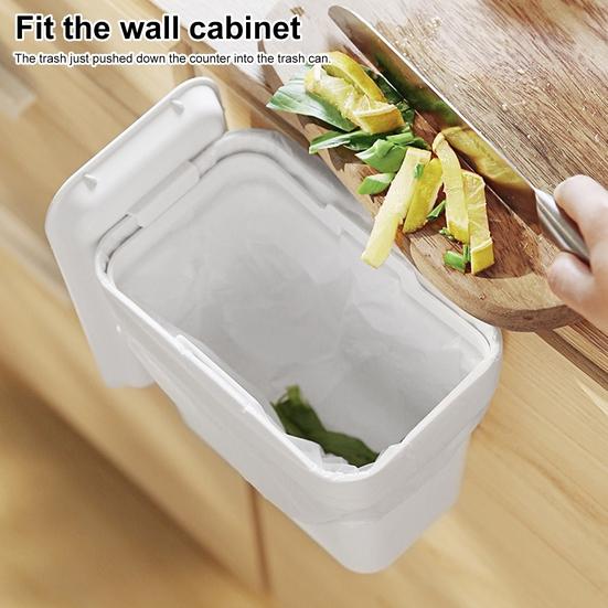 

1 комплект, подвесной мусорный бак с широким открыванием, органайзер, прочная несущая кухонная мусорная корзина, держатель для мусорного ведра, бытовые принадлежности