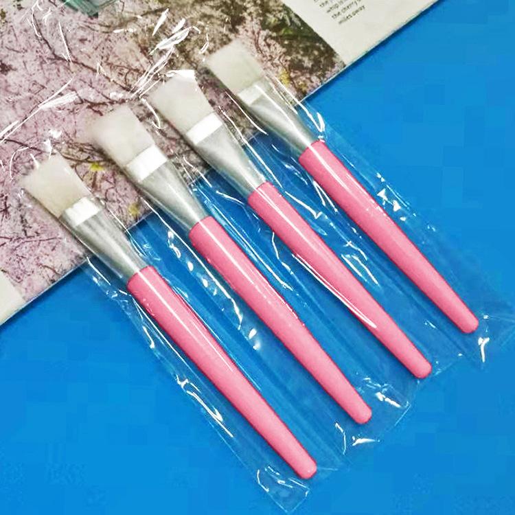 White Rod Mask Brush Beauty Brush Makeup Brush Foundation Brush Two-color Brush DIY Mask Makeup Tool
