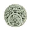 Guizhou Green Jade Openwork Dragon and Phoenix Antique Pendant