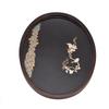 Bamboo Tea Tray Japanese Simple Novel Beautiful Resin Walnut Tea Tray for Home UseOval S