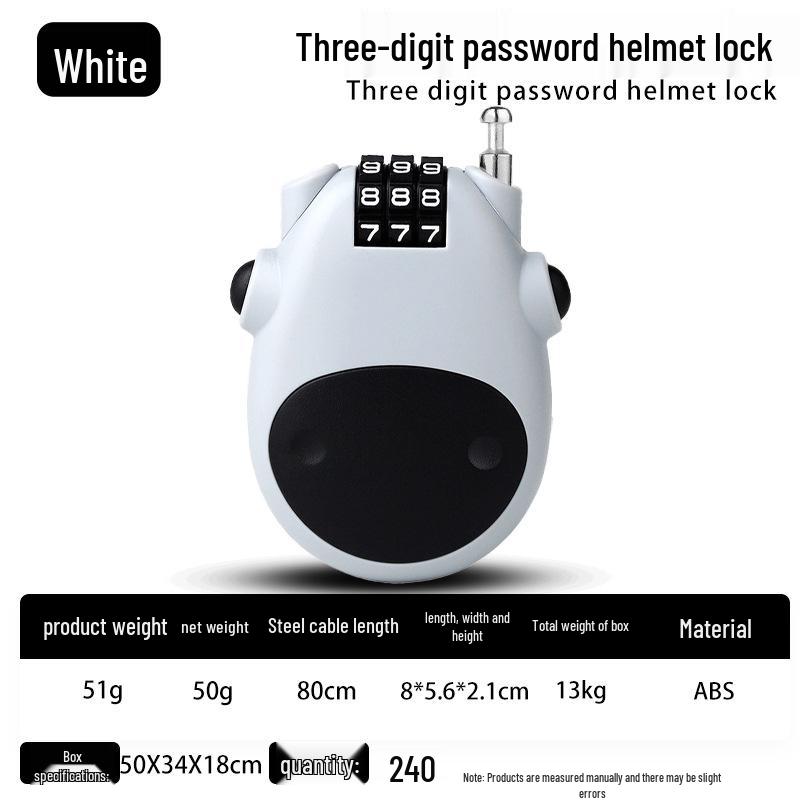 Electric Vehicle & Bicycle Anti-theft Helmet Hook Lock