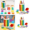 Wooden Rainbow Sorting Balls And Matching Board For Childrens Color Recognition And Fine Motor Skills Development
