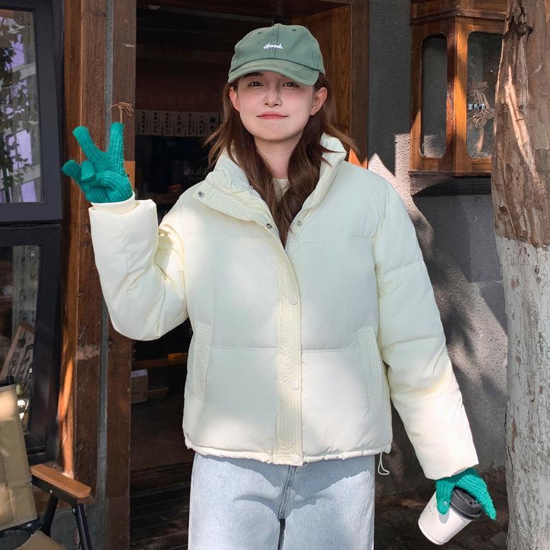 Short Leave-in Winter New Stand-up Collar Loose Thickened Bread Clothes Cotton-padded Clothes