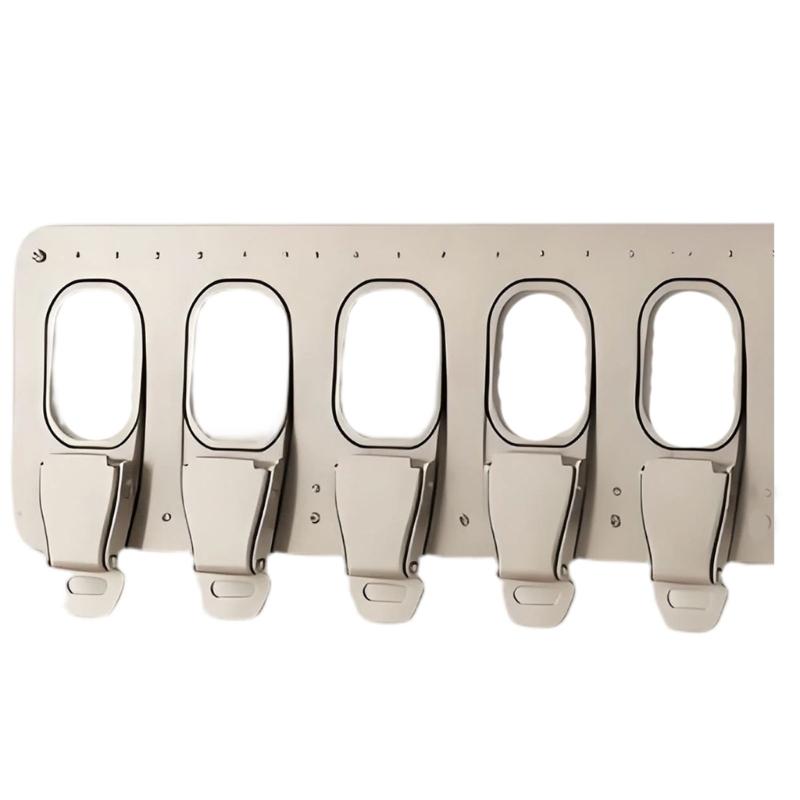 Key Rack for Wall with Metal Aviation Style Detail, Entryway Storage Holder for Hallway, Office, and Home Access