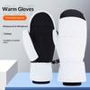 Adult Men's Women's Children's Waterproof Ski Gloves Touch Screen Five-Finger Design Windproof Warm Winter Gloves for Double