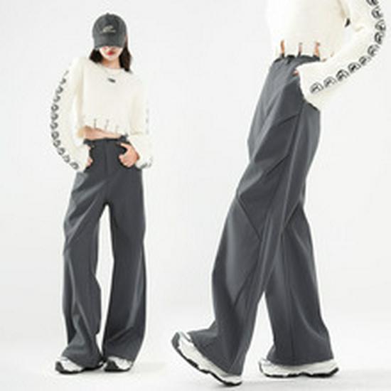Women's High-Waisted Drapey Sweatpants - Autumn/Winter 2025