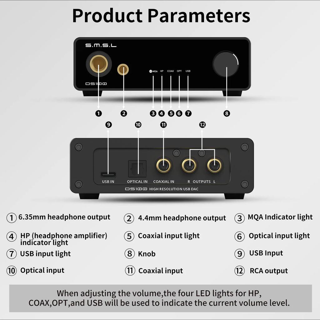 SMSL DS100 Bluetooth Speaker