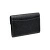 Coach Card Case 10 Gold Horse And Carriage Logo Flip Crossgrain Leather Wallet Women Wallet Black CH487-IMBLK