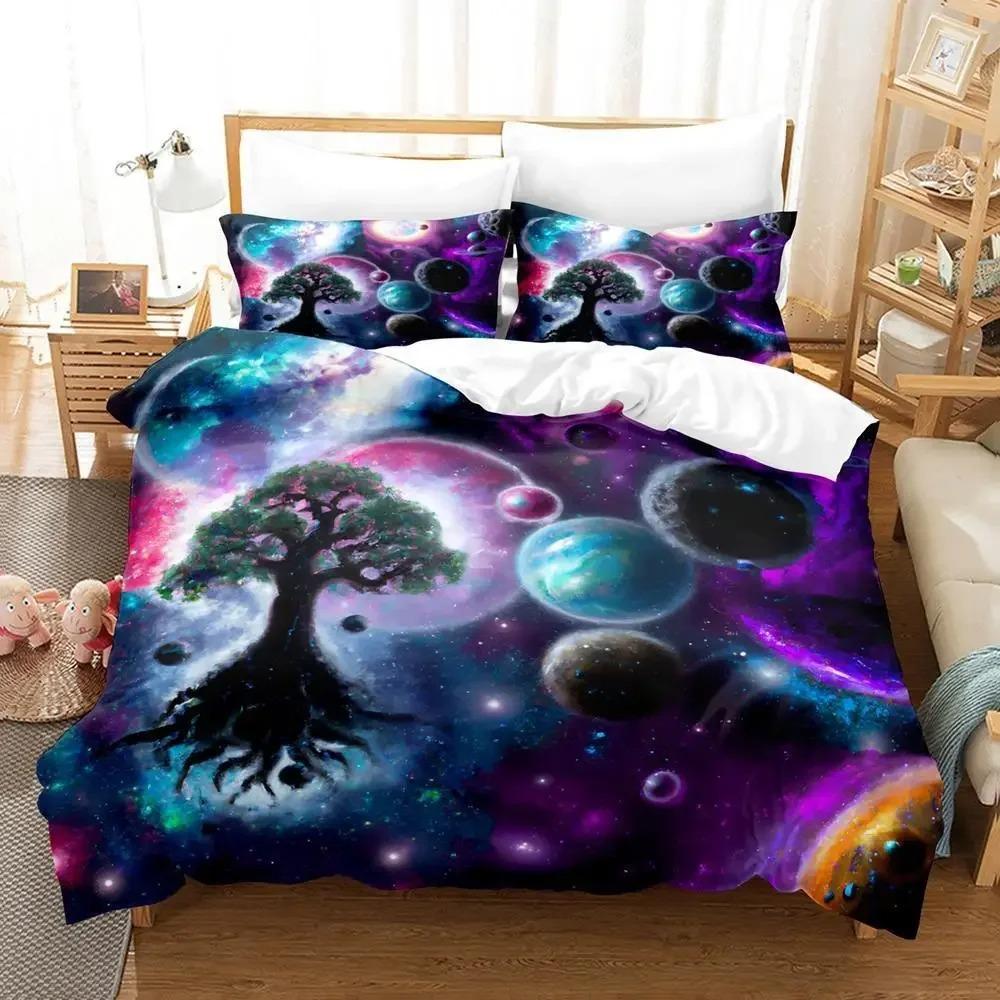 

Новый Постельный набор с рунами Древа Иггдрасиль Односпальный Полуторный Двуспальный Кингсайз Комплект для кровати Взрослый Детский Спальня Комплекты пододеяльников Кровать Новый 70x133cm 2pcs