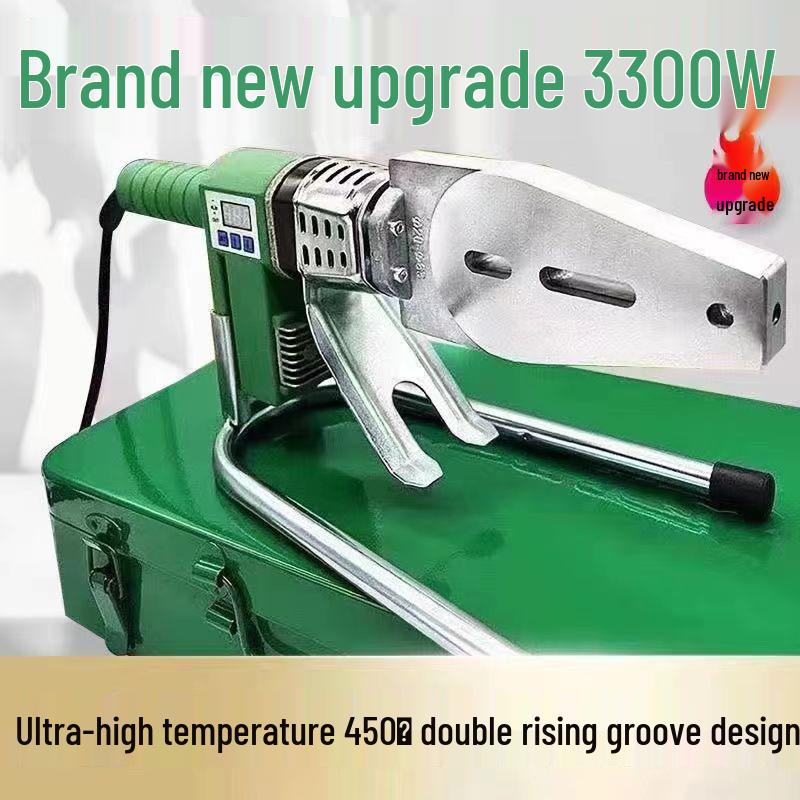 Weixing High-Power PPR Fusion Welder, 2300W, with Digital Display and Accessories for Water Pipe Hot Melt Welding.