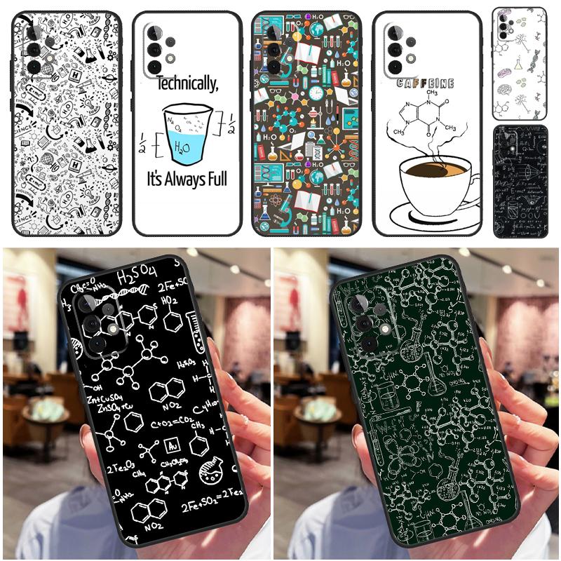 Science Chemistry Caffeine For Samsung Galaxy A26 A16 A06 A56 A36 A05 A22 A32 A52 A54 A34 A14 A55 A15 A53 A33 A35 Case