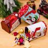 Santa Claus/Snowman/Deer Christmas Mailbox Candy Box Cartoon Christmas Tinplate Box  Holiday Party
