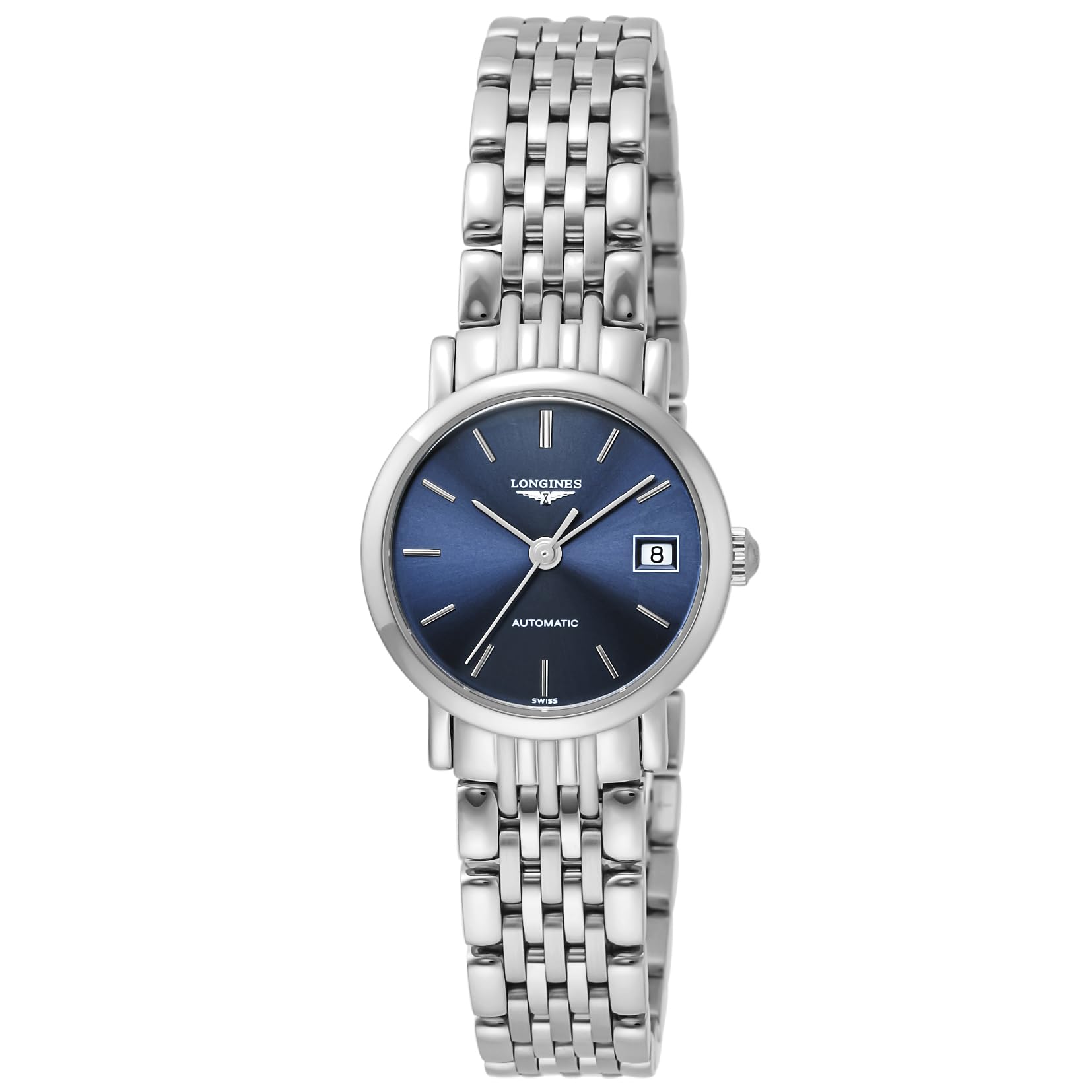 

Watch ELEGANT Automatic Winding 3 ATM Water Resistant Sapphire Glass Blue Dial Stainless Steel Silver [Longines] Women s L4.309.4.92.6 [Item] синій