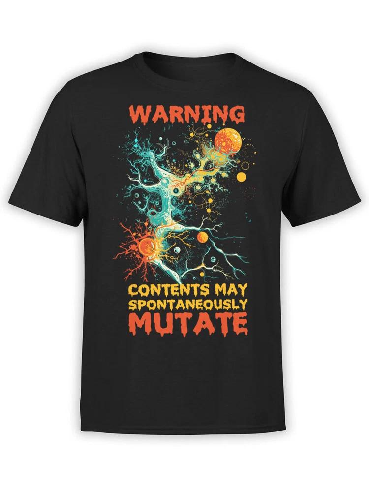 Biologist Tshirt Collection Mutation Warning Tshirt Unisex S