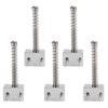 5PCS Spring Screws String Saddles Metal Electric Bass Bridge Saddles  Bass Electric Guitar Kits