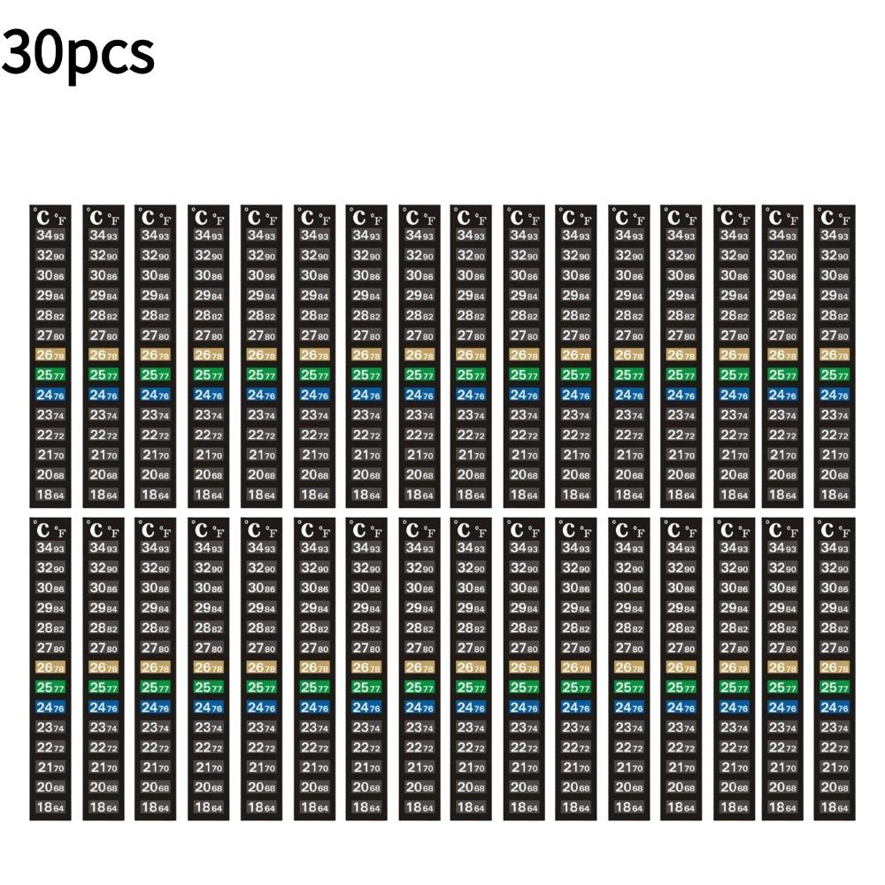 Digital Aquarium Home Stick-on Thermometer Fish Tank Strip Dual Scale C/F Discolor Temperature Measurement Sticker Tools