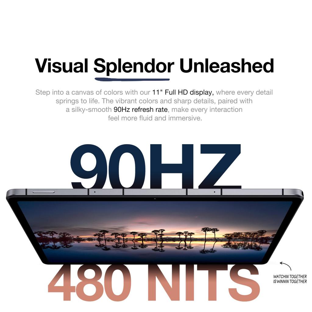 AGM PAD P2 Android 14 4G LTE Tablet PC 11" 8GB+256GB 7850mAh Netflix Widevine L1