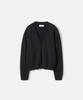 Trip Le Sens [100% Wool] Pure Light 4-Button Crop Cardigan_Black