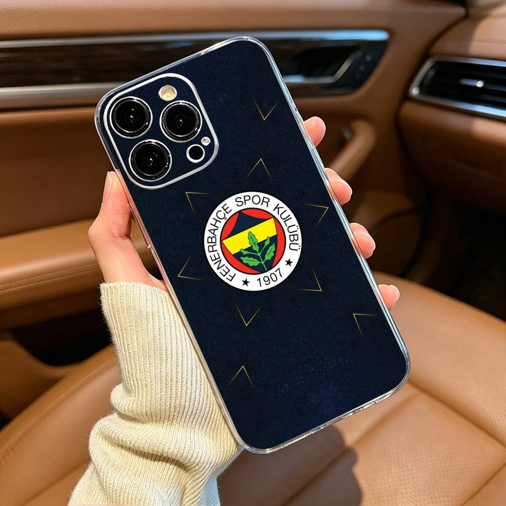 1907-Turkey F-Fenerbahce Phone Case For iPhone17,16,15,14,13,12,Pro Max,16/15/14 Plus XS Soft Silicone Transparent Cover iPhone13Pro