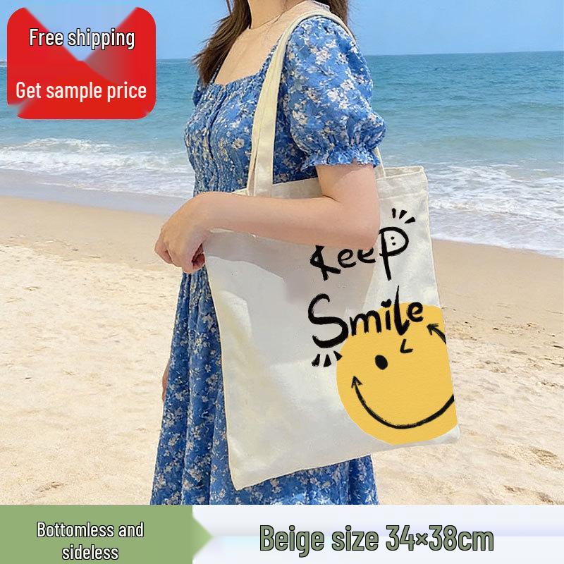 Custom Logo Eco-Friendly Canvas Handbag and Shopping Tote