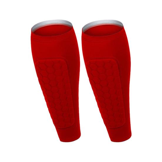 1 Pair Soccer Shin Guards Sports Shin Guards with Honeycomb Anti-Collision Pads Calf Compression Sleeve Shin Protectors for Baseball Football