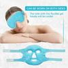 Face Ice Pack & Gel Eye Mask Gel Cooling Hot Cold Compress Pack Reusable with Soft Lining Sleeping Face SPA Beauty Tools