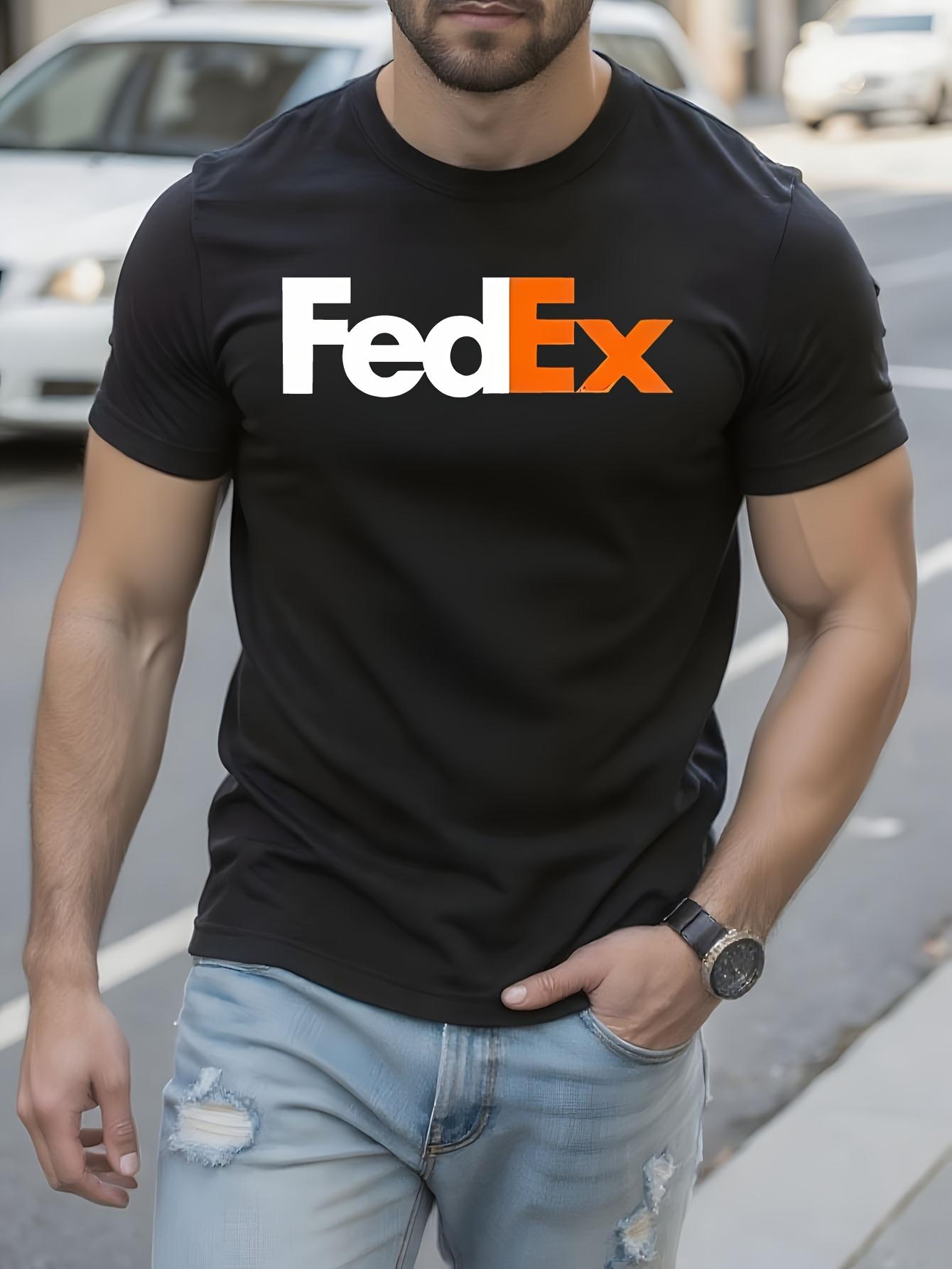 FedEx Heavyweight 100% Cotton Tshirt Crew Neck Tee with B... XL