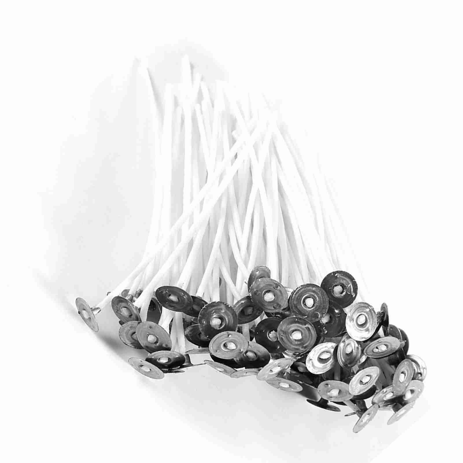 

100PCS Pre Waxed Wicks for Candle Making Tealight Candles 10 cm Long