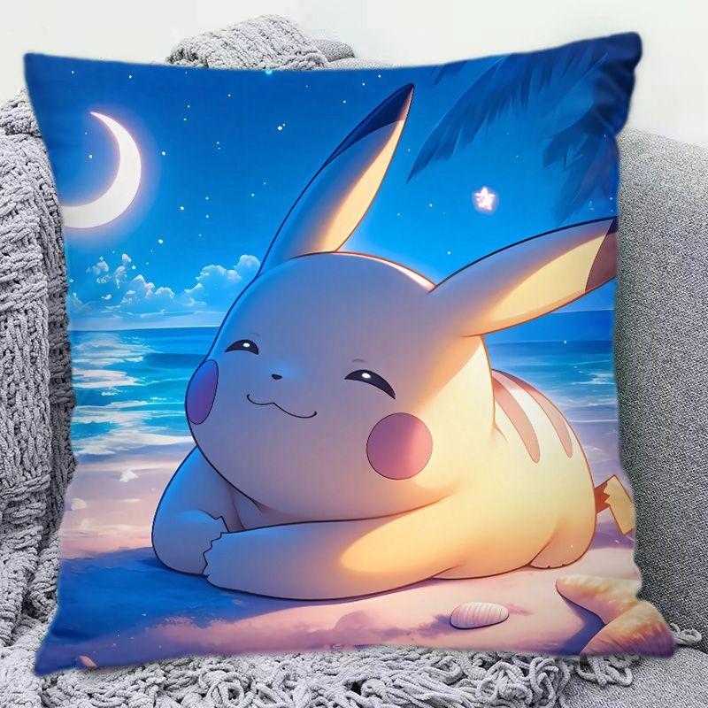 1 Stück niedlicher Pikachu Kissenbezug cooler Pikachu Kissenbezug Raumdekoration Kissenbezug Sofakissenbezug Heimdekoration