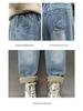 2025 Stylish Girls' Spring/Autumn Jeans - Trendy Straight-Leg Children's Trousers