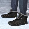 Winter Übergröße Herren Mid-Top Warme Schneestiefel Verdickt und Gepolstert Lässige Herrenschuhe