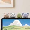 1Pc Screen Animal Model Elephant Cartoon Center Console Doll Flocking Computer Monitor Decoration Panda Dog Desk Ornament