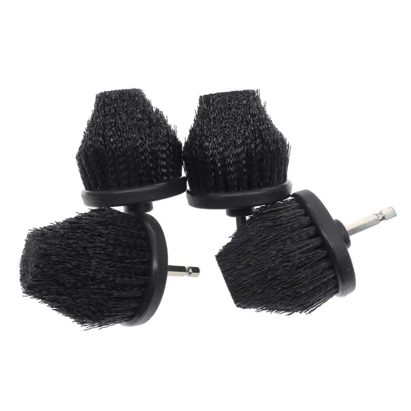 Spazzola Elettrica di Pulizia da 2,5'' Asta di Prolunga per Trapano con Testa a Cono per Dettaglio Auto Setola in Nylon Attacco per Trapano