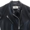 COACH Sheep leather Riders jacket S black F86528 UPTOWN RACER JACKET Women Used