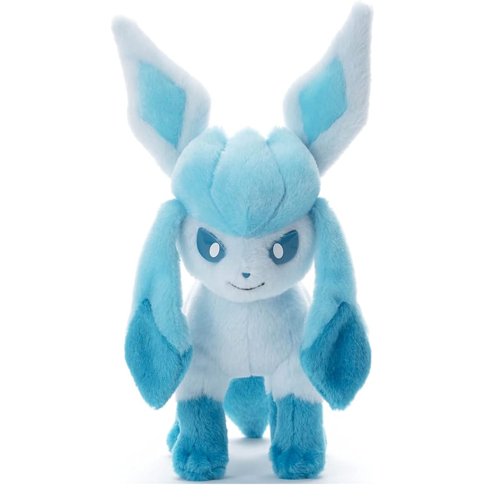 Takaratomy A.R.T.S Pokmon Plush Toy Glaceon 22cm Soft Stuffed Animal Grey