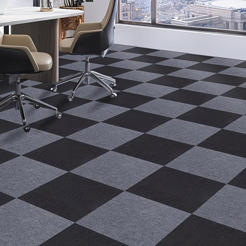 10PCS 30x30cm Self Adhesive Carpets Sticker Square Rugs Peel and Stick MatFlooring for Kitchen Dining Room Bedroom Home Decor