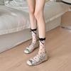 Girls Sheer Polka Dot Ankle Cute Ultrathin Transparent Mesh Socks See Through Elastic Princess Socks for Summer