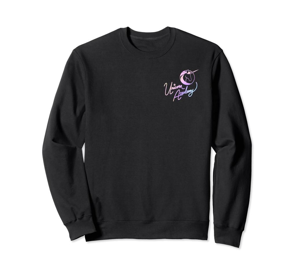 Unicorn Academy Nouveau Magic graphic front and back print sweatshirt