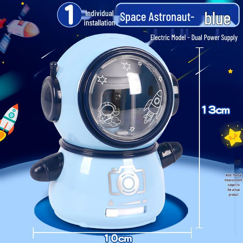 Little Sprite Astronaut Electric Pencil Sharpener - New Dual Power Automatic Model