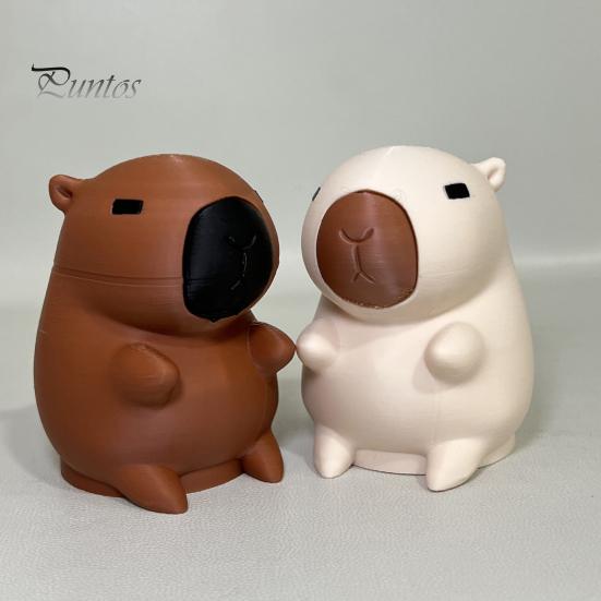Capybara Anhängerkupplungsabdeckung 3D Gedruckte Abdeckung, Dekorative Anhänger Staubkappe, 50mm Anhängerkupplungsschutz, Wohnmobil LKW Zubehör Geländewagen