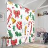 2 Stück, 2D-Flachdruck Vorhänge Digitaldruck Weihnachten Süßigkeiten Stechpalme Glocken (3) Polyester, einfache Installation (ohne Stange) Dekorationen