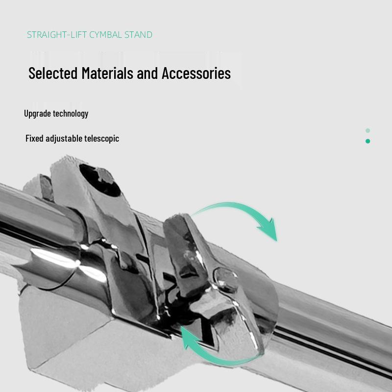 28" Straight Cymbal Stand - Drum Rack Accessory for Hanging Cymbals