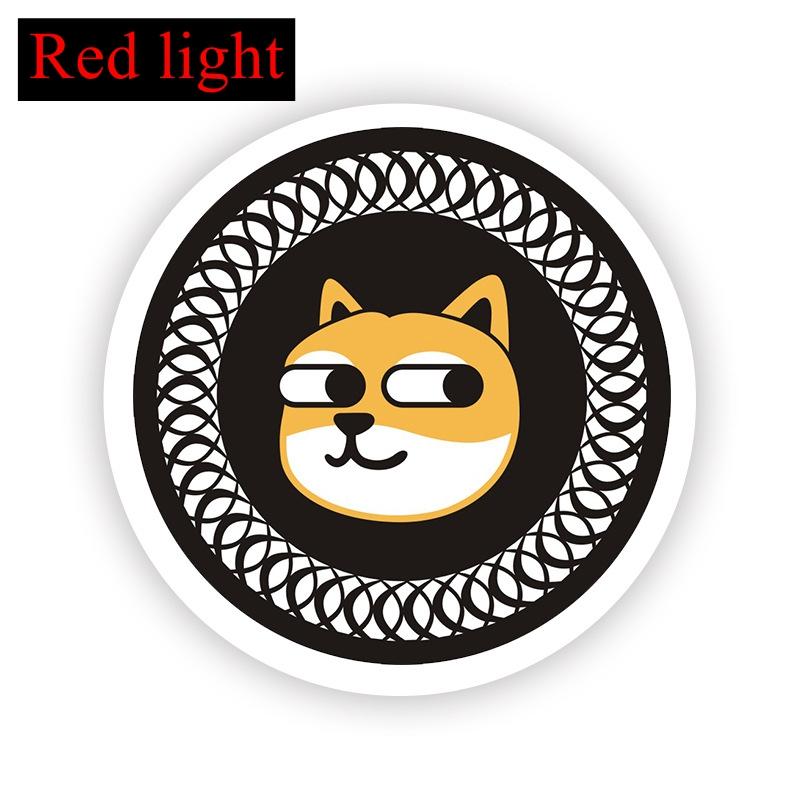 New motorcycle three-color reflective circular reflective plate, electric vehicle LED daytime running turn warning light modific