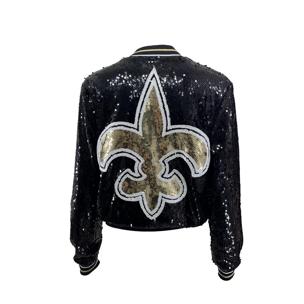 Women's Temperament Short Sequins Spring and Autumn Jacket Cardigan