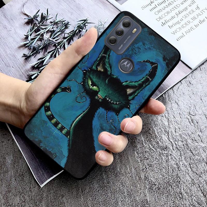 Black Cat Art Phone Case For Moto G86 G85 G75 G15 G05 G56 G72 G53 G54 G84 G60 G31 G32 G24 G 5G G Play