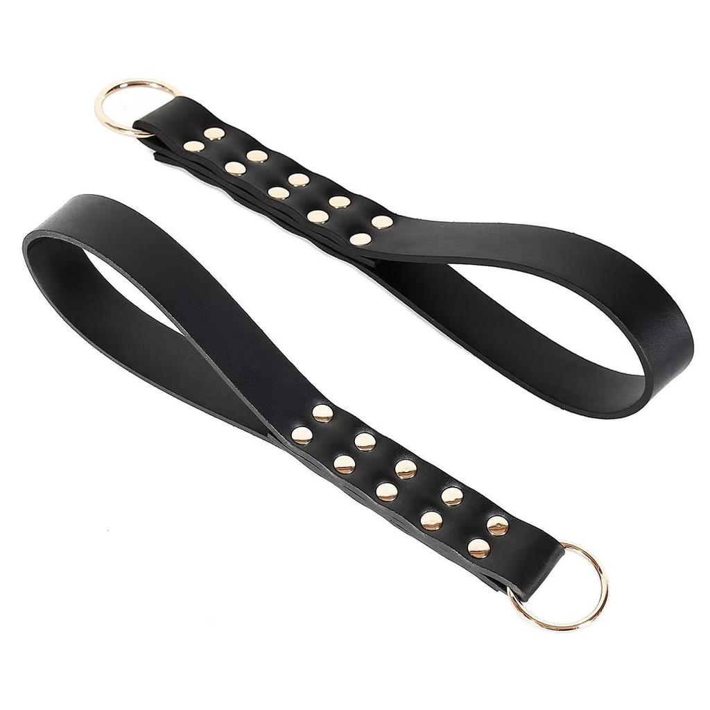PU Leather Spiked Paddle - Couples' Flirtation and Spanking Toy.