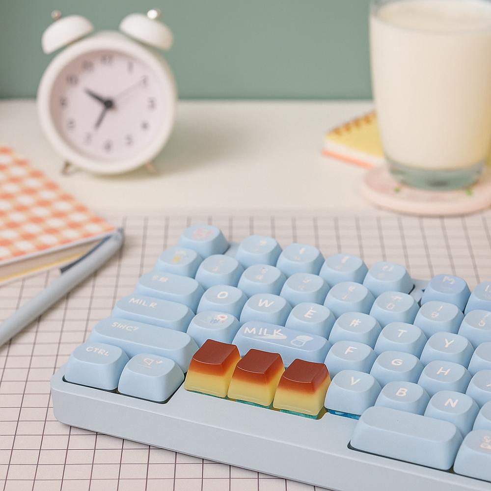 Cross Shaft Jelly Pudding Keycap Personalized DIY Keycap  Mechanical Keyboard
