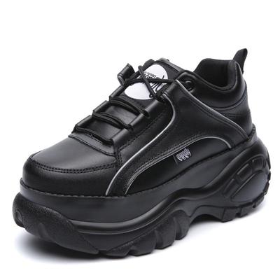 Thick Bottom European and American Caramel Milk Tea Casual Height Increasing Insole Ladies Sneaker